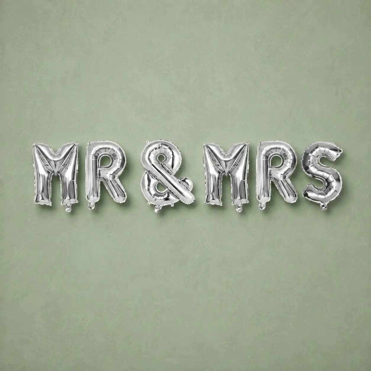 Silver MR & MRS Foil Balloon